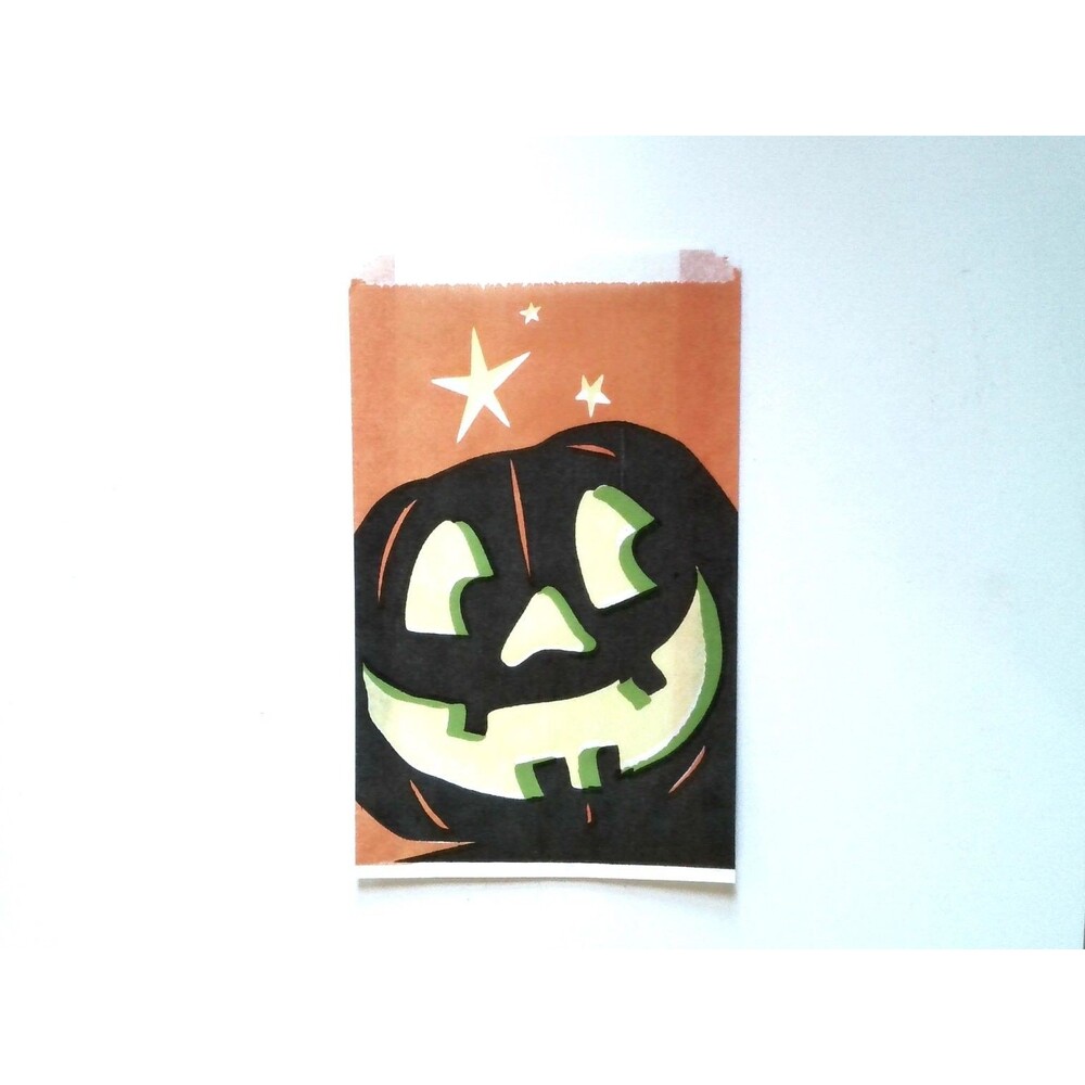 Fun World Halloween Jack-O-Lantern Treat Bags Party Favors Spooky Decor